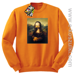 Mona Lisa Mother Ducker - bluza bez kaptura STANDARD pomarańczowa