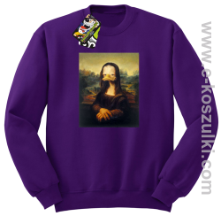 Mona Lisa Mother Ducker - bluza bez kaptura STANDARD fioletowa