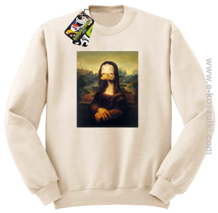 Mona Lisa Mother Ducker - bluza bez kaptura STANDARD beżowa