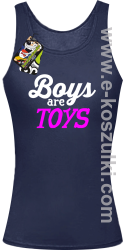 Boys are Toys - top damski granatowy