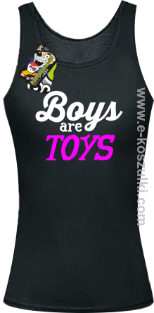 Boys are Toys - top damski czarny