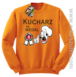 Kucharz na medal - bluza bez kaptura pomarańczowa