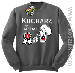 Kucharz na medal - bluza bez kaptura SZARA