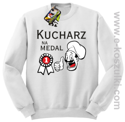 Kucharz na medal - bluza bez kaptura biała