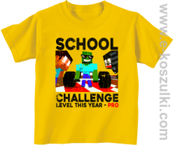 School Challenge Level this year PRO - koszulka dziecięca żółta