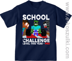 School Challenge Level this year PRO - koszulka dziecięca granatowa