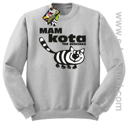 Mam kota the beściaka - bluza bez kaptura STANDARD melanż 