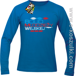 Bolid Młodzieży Wiejskiej - longsleeve męski niebieski