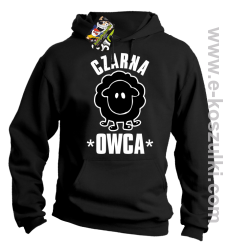 Czarna owca - Black Sheep - bluza z kapturem czarny 