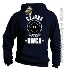 Czarna owca - Black Sheep - bluza z kapturem granatowy