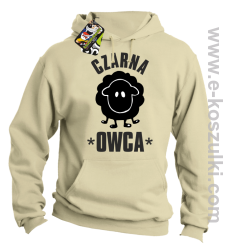 Czarna owca - Black Sheep - bluza z kapturem beżowy