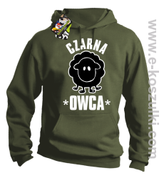 Czarna owca - Black Sheep - bluza z kapturem khaki