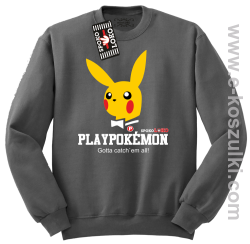 Play Pokemon - bluza bez kaptura STANDARD szara