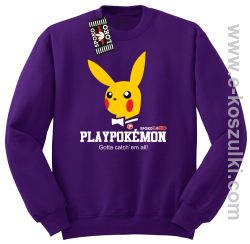 Play Pokemon - bluza bez kaptura STANDARD fioletowa