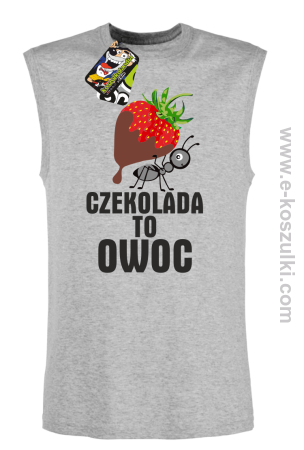 Czekolada to owoc - bezrękawnik męski 