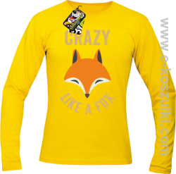 Crazy like a Fox - longsleeve męski żółty