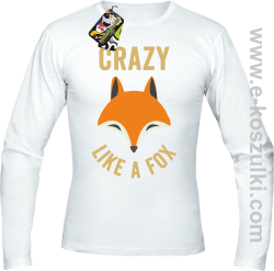 Crazy like a Fox - longsleeve męski biały