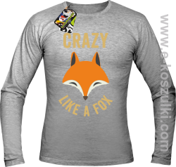 Crazy like a Fox - longsleeve męski melanż 