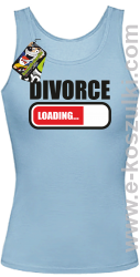 DIVORCE Loading -  top damski błękitny 