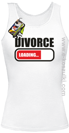 DIVORCE Loading -  top damski biały 