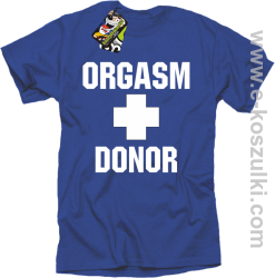 Orgasm Donor - koszulka męska niebieska