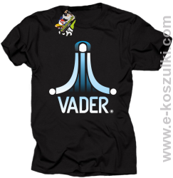 VADER STAR ATARI STYLE - koszulka męska czarna