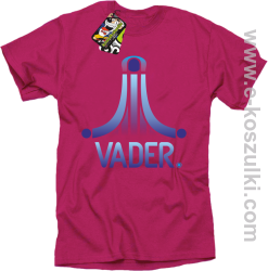 VADER STAR ATARI STYLE - koszulka męska różowa