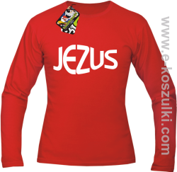 Jezus Christ Symbolic - longsleeve męski czerwony 