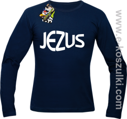 Jezus Christ Symbolic - longsleeve męskigranatowy 