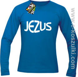 Jezus Christ Symbolic - longsleeve męski niebieski 