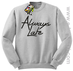 Always Late - bluza bez kaptura STANDARD melanż 