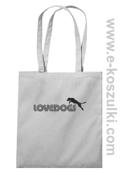 LoveDogs - torba z nadrukiem szara