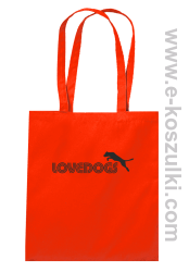 LoveDogs - torba z nadrukiem czerwona