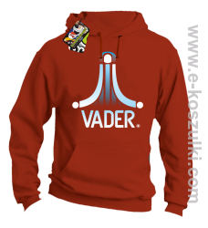 VADER STAR ATARI STYLE - bluza z kapturem pomarańczowa