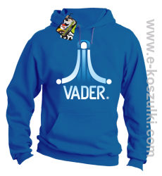 VADER STAR ATARI STYLE - bluza z kapturem niebieska