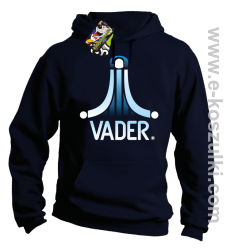 VADER STAR ATARI STYLE - bluza z kapturem granatowa