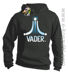 VADER STAR ATARI STYLE - bluza z kapturem szara