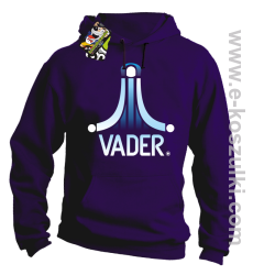 VADER STAR ATARI STYLE - bluza z kapturem fioletowa