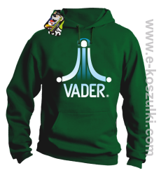 VADER STAR ATARI STYLE - bluza z kapturem zielona