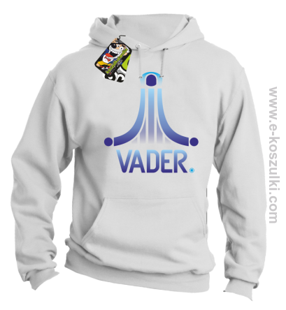 VADER STAR ATARI STYLE - bluza z kapturem białą