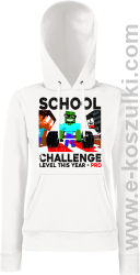 School Challenge Level this year PRO - bluza damska z kapturem biała