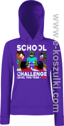 School Challenge Level this year PRO - bluza damska z kapturem fioletowa