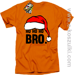 HO HO HO BRO. Mikołajkowa czapusia orange