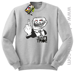 SUPER TROLL FACE FuckUP - bluza bez kaptura standard melanż 