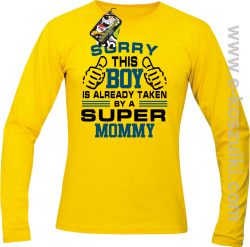 Sorry this boy is already taken by a super mommy - longsleeve męski żółty