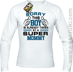 Sorry this boy is already taken by a super mommy - longsleeve męski biały