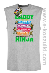 Daddy you are as brave as Leonardo Ninja Turtles - bezrękawnik męski melanż 