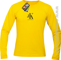 JK Just Kidding - longsleeve męski żółty