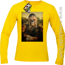 Mona Lisa Chewbacca CZUBAKA - longsleeve męski żółty