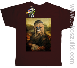 Mona Lisa Chewbacca CZUBAKA - koszulka dziecięca brązowa